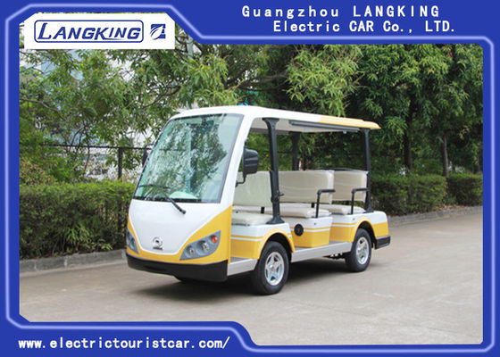 Chiny Biały / żółty 8-osobowa wózek golfowy Elektryczny autobus wycieczkowy China Mini Tour Bus dostawca