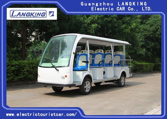 Chiny Dostosuj park / uniwersytet Electric Sightseeing Car z 14-osobową suchą baterią o pojemności 72 V. 5,5 kW dostawca