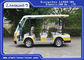 Biały / żółty 8-osobowa wózek golfowy Elektryczny autobus wycieczkowy China Mini Tour Bus dostawca
